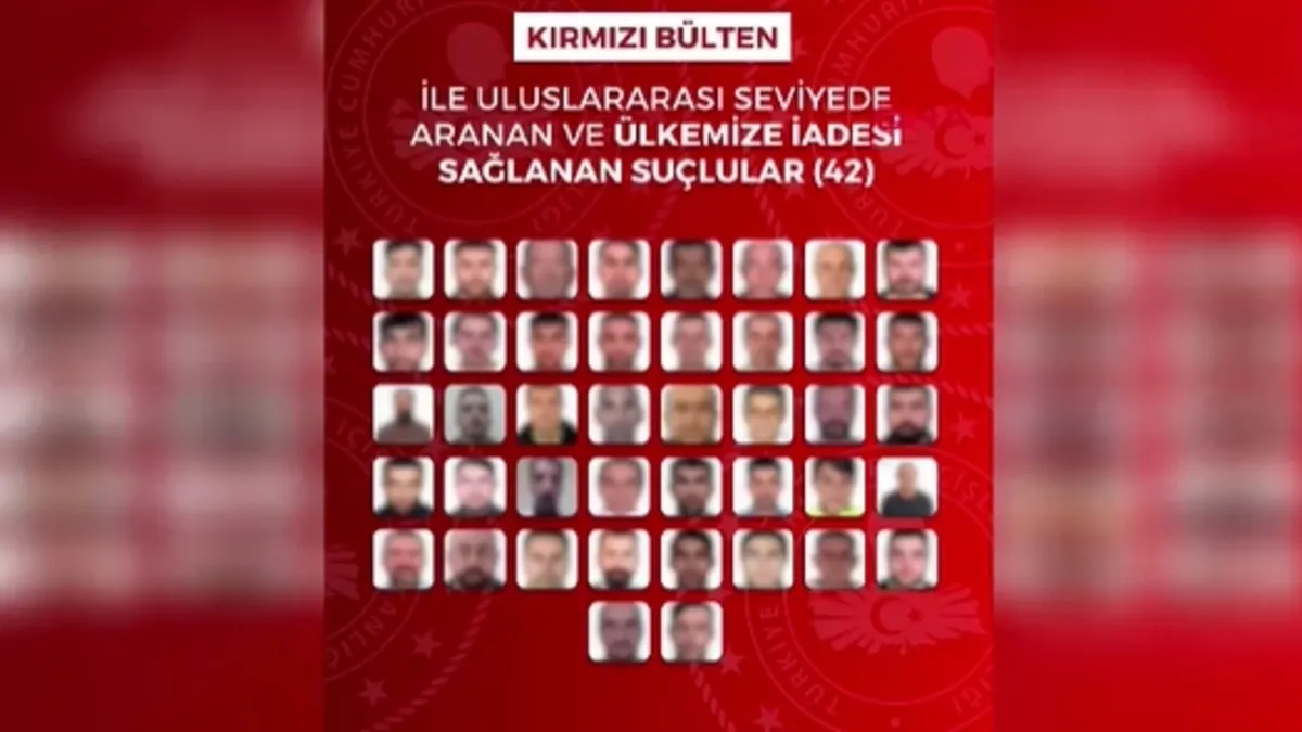 İçişleri Bakanlığı açıkladı! Kırmızı bültenle aranan 90 suçlu Türkiye'ye getirildi