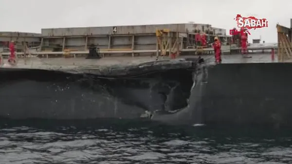 Marmara denizi’nde iki gemi çarpıştı | Video