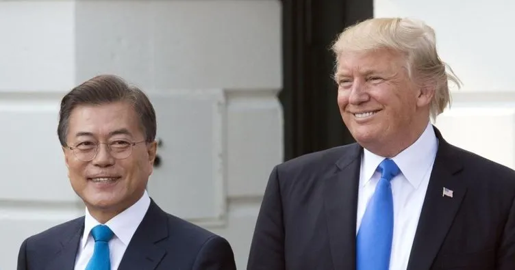 Trump, Güney Kore Devlet Başkanı Moon ile görüştü