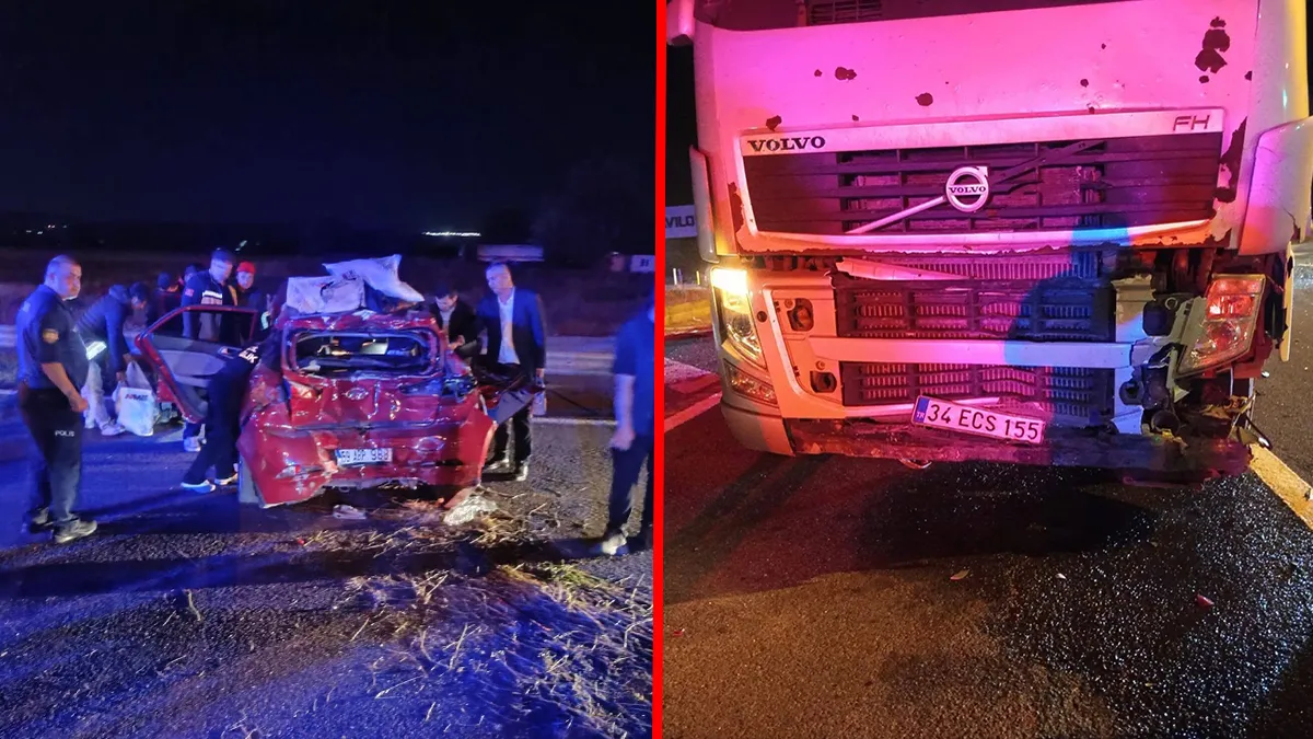Bolu Yeniçağa'da meydana gelen kaza sonrası olay yeri incelemesi