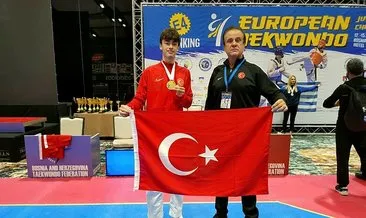 Milli tekvandocu Yiğithan Kılıç, Avrupa şampiyonu oldu!