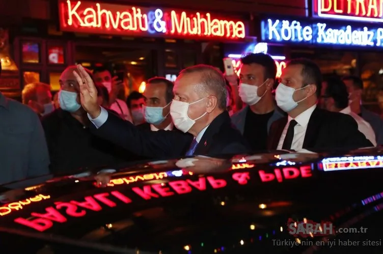 Başkan Recep Tayyip Erdoğan’a Üsküdar’da sevgi seli