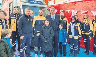 Minikler 112 ile tanıştı