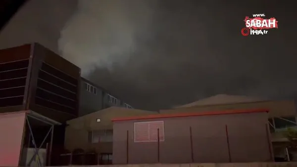 Bursa'da iplik fabrikasında çıkan yangın büyümeden söndürüldü | Video