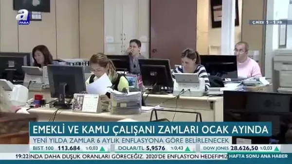 Emekli ve kamu çalışanı zamları Ocak ayında