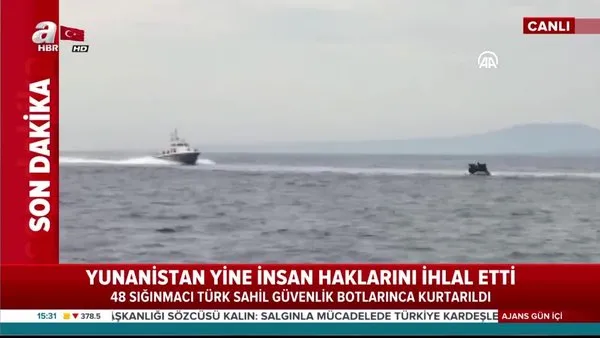 Son dakika: Yunan Sahil Güvenlik unsurları yine insan haklarını ihlal etti! | Video