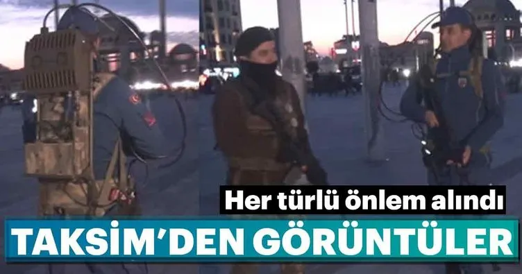 Taksim’de ’drone savar’lı önlem