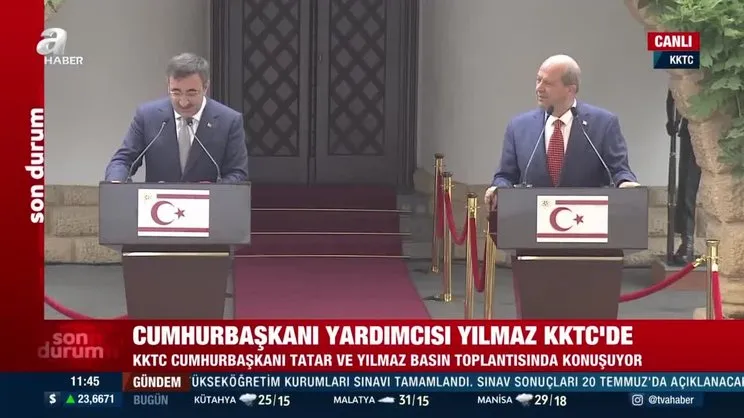 Cumhurbaşkanı Yardımcısı Cevdet Yılmaz KKTC'de: