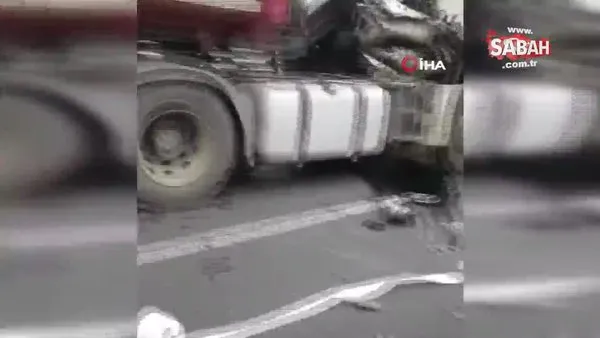 Son Dakika Haberi: İstanbul Kuzey Marmara Otoyolu'nda TIR kazası: 1 ağır yaralı | Video