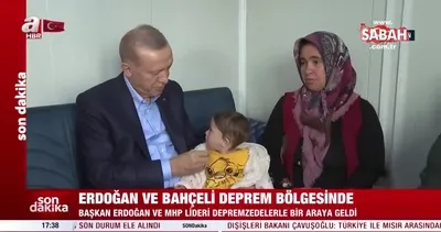 Başkan Erdoğan ve MHP Lideri Bahçeli depremzedelerle bir araya geldi | Video