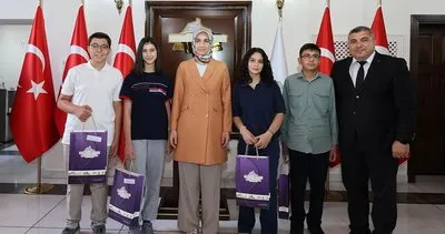 500 tam puan öğrenciler, Vali Yiğitbaşı’nı ziyaret etti #afyonkarahisar