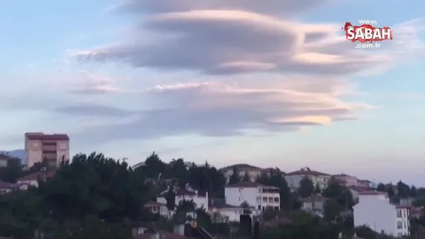 Amasya'da ortaya çıkan 'UFO Bulutlar' kamerada