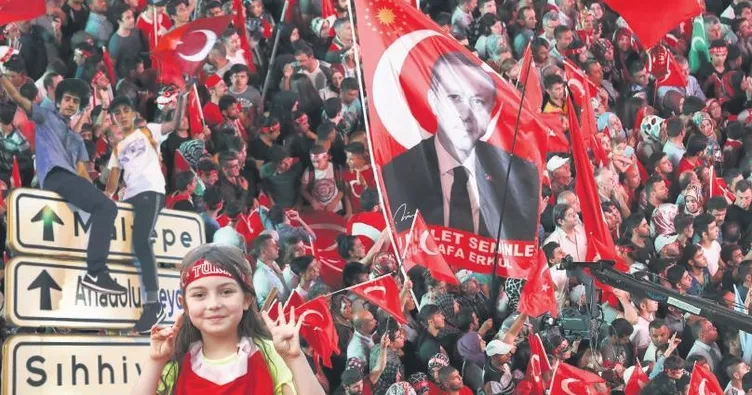 Yüzbinler nöbetteydi