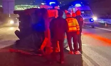 İzmir'de kontrolden çıkan minibüs takla attı: 1 ölü, 10 yaralı #izmir