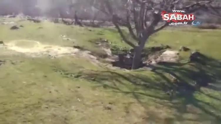Diyarbakır'da teröristlerin inleri böyle imha edildi