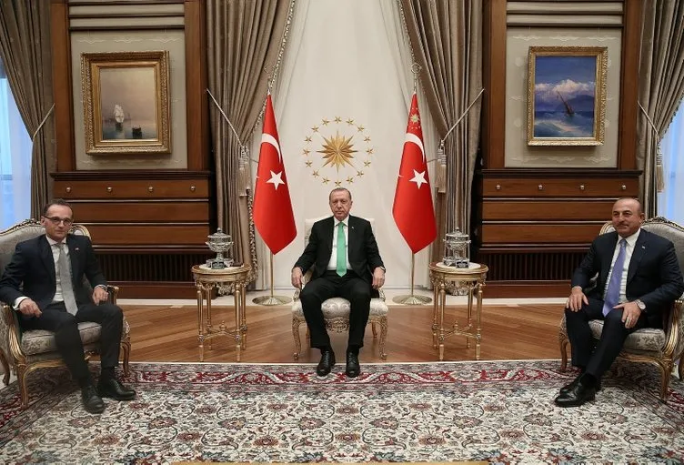 Başkanı Erdoğan, Almanya Dışişleri Bakanı Heiko Maas'ı kabul etti