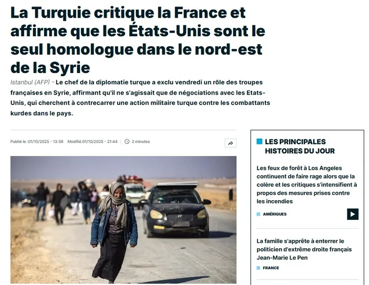 Bakan Fidan’ın sözleri Fransa’nın gündemine oturdu! Ülke basınında Suriye çıkışı: Türkiye tavrını koydu!