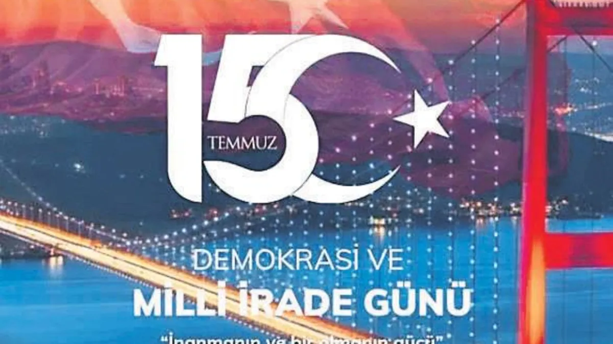 15 Temmuz şehitleri anısına düzenlenen anma etkinliklerinden bir kesit.