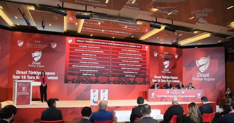 Ziraat Türkiye Kupası son 16 turu programı açıklandı