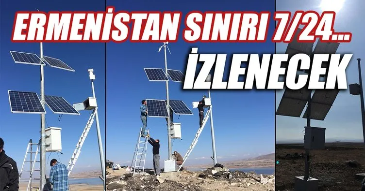 Türkiye-Ermenistan sınırına kamera sistemi kuruldu