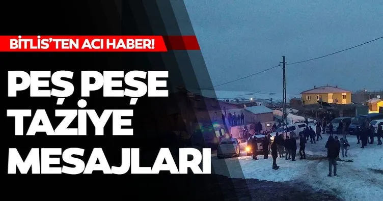 Son dakika: Bitlis’te şehit olan 11 askerimiz için siyasilerden peş peşe taziye mesajları