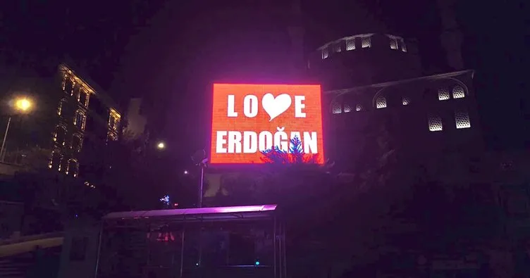 FETÖ’cülere inat ’Love Erdoğan’