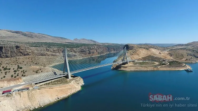 Doğu Anadolu’nun boğaz köprüsü Nissibi Köprüsü’nden ayda 54 bin araç geçiyor