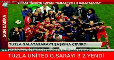 Tuzlaspor - Galatasaray maçı capsleri