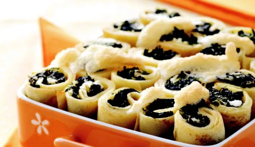 Ispanaklı Krep, Jumbo Karidesler İle