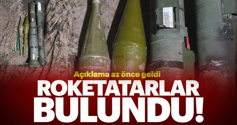 Teröristlere ait roketatarlar bulundu