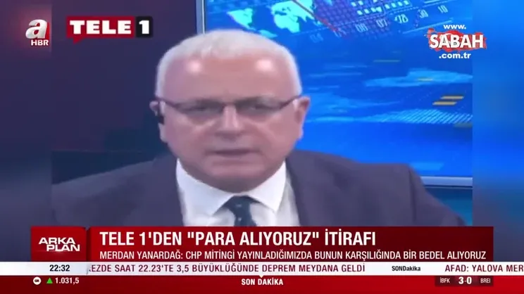 Tele 1’den 'para alıyoruz' itirafı! Merdan Yanardağ: CHP mitingi yayınladığımızda bunun karşılığında bir bedel alıyoruz | Video