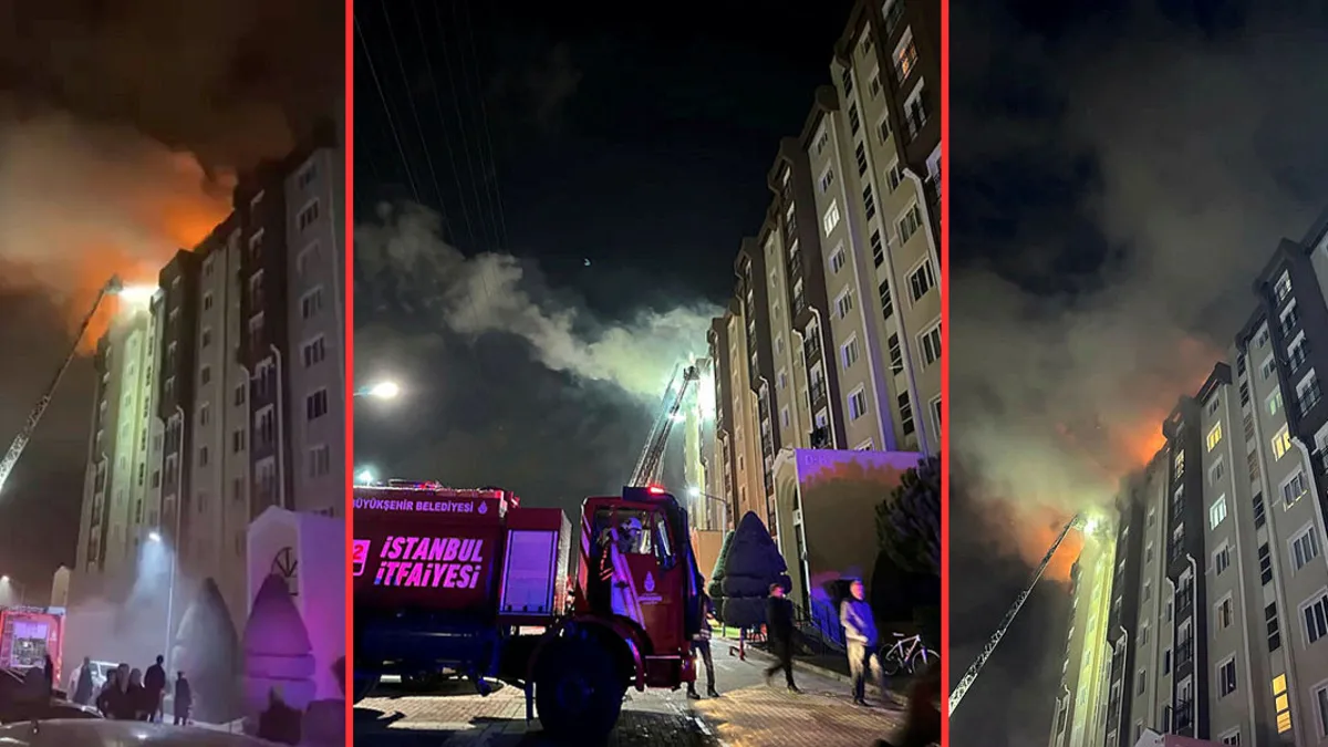 Son dakika: İstanbul Başakşehir’de 10 katlı binanın çatısında yangın! Son dakika: İstanbul Başakşehir’de 10 katlı binanın çatısında yangın!
