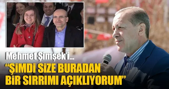 Cumhurbaşkanı Erdoğan Mehmet Şimşek ile ilgili anısını anlattı