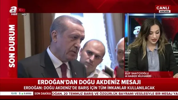 Cumhurbaşkanı Erdoğan'dan KKTC Cumhurbaşkanı'na kutlama mesajı