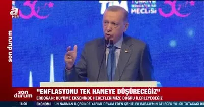 Başkan Erdoğan’dan dikkat çeken Enflasyon mesajı: Tek haneli rakamlara düşüreceğiz | Video