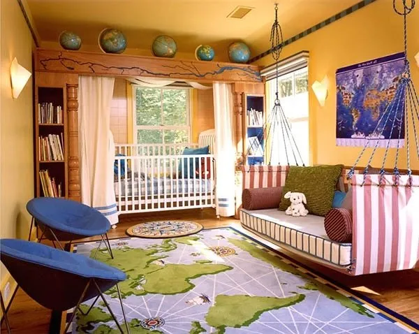 Bir masaldan fırlamış gibi görünen harika çocuk odaları