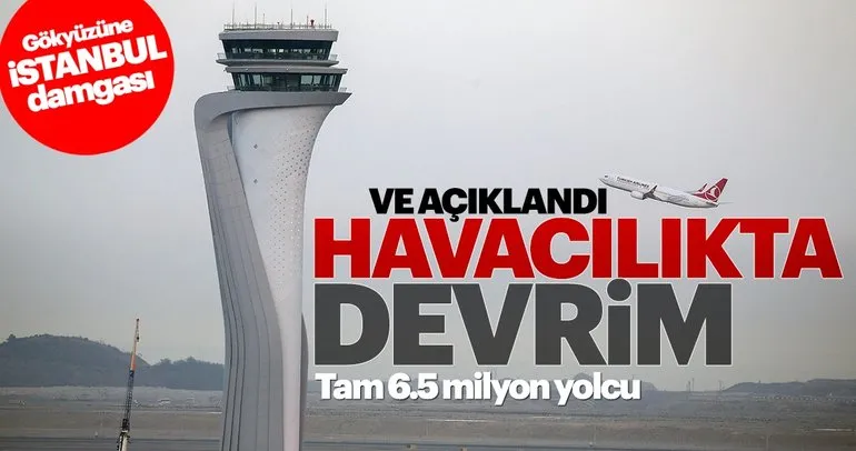 İstanbul havalimanlarında, yolcu sayısı 6,5 milyon arttı