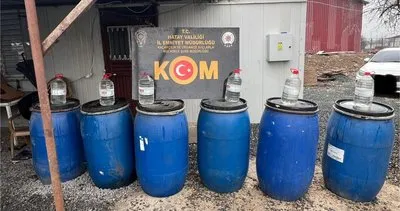 Hatay’da bin 284 litre kaçak içki ele geçirildi #hatay