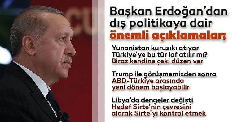 Başkan Erdoğan’dan dış politikaya dair önemli açıklamalar!