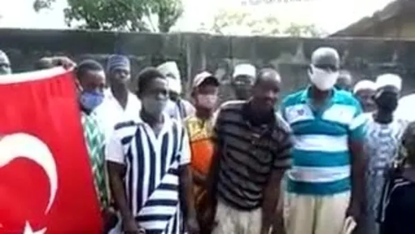 Togo'daki müslümanlar Ayasofya için kurban kestiler | Video