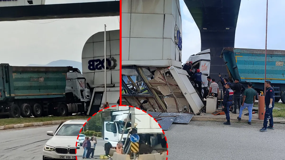 Osmaniye’de yürekleri ağza getiren kaza! Direksiyon hakimiyeti kaybolunca tır gişe kabinine ok gibi saplandı Osmaniye’de yürekleri ağza getiren kaza! Direksiyon hakimiyeti kaybolunca tır gişe kabinine ok gibi saplandı