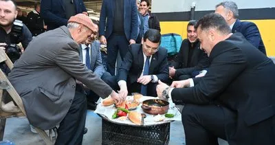 Tütüncü, esnafın sofrasında #antalya