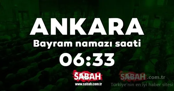 Bayram namazı saat kaçta kılınacak? Diyanet İşleri Başkanlığı 2019 İstanbul Ankara İzmir ve il il Kurban Bayram namazı saati