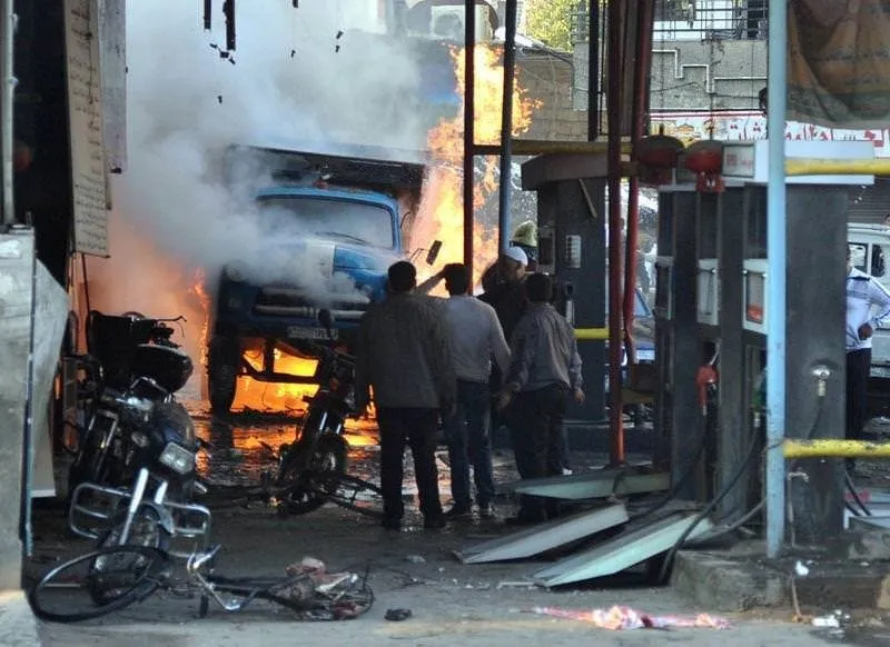 Suriye�de uçak düştü, bomba patladı Galeri Dünya