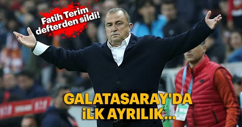 Galatasaray’da ilk ayrılık...