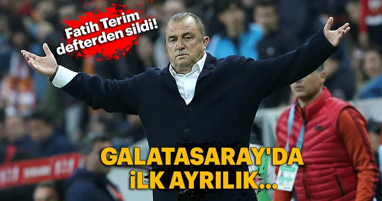 Galatasaray’da ilk ayrılık...