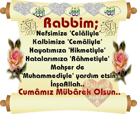 iste resimli cuma mesajlari