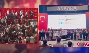 Ankara Barosu Kongresi’nde terör propagandası! Ortalık bir anda savaş alanına döndü