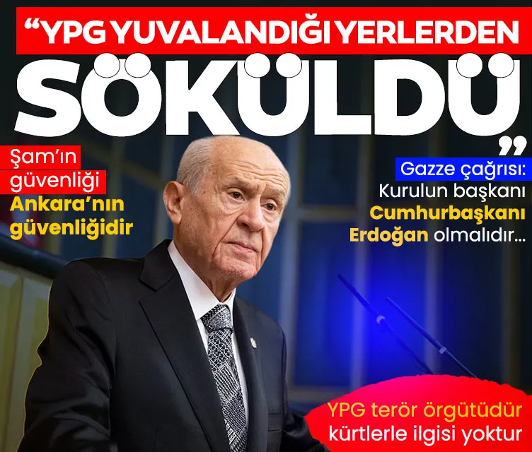 Devlet Bahçeli: YPG terör örgütüdür, kürtlerle ilgisi yoktur