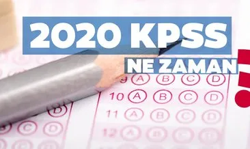 KPSS sınavı ne zaman ve hangi tarihte yapılacak? ÖSYM ile 2020 KPSS sınav tarihlerini açıkladı mı?